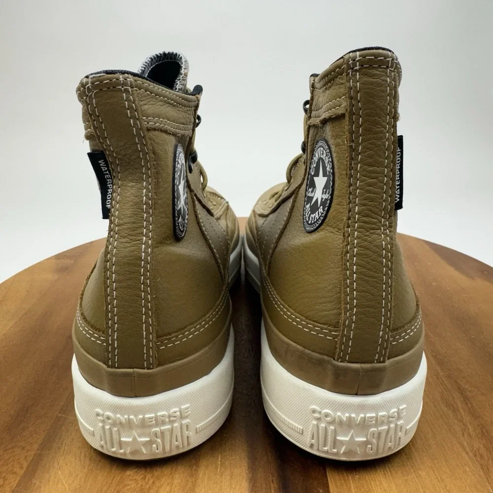 New Mens Converse CTAS Equip Toadstool Tan Leather Waterproof Sneakers Size 11 D